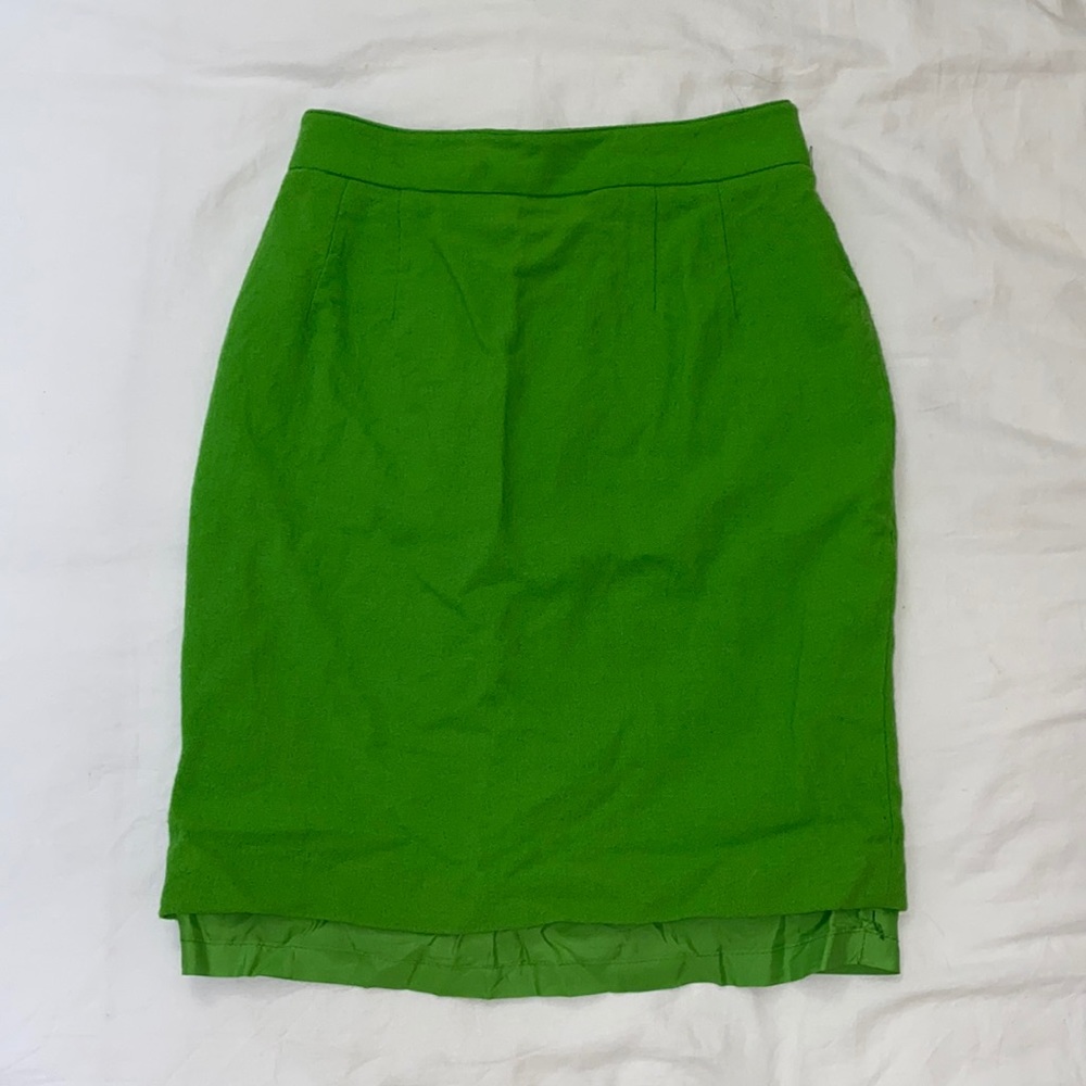 neon green pencil skirt